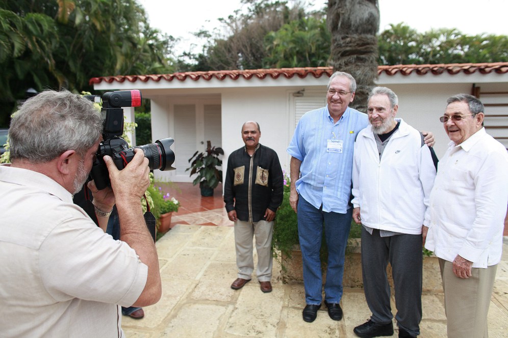 Aos 88, Fidel é fotografado por Lula. Foto: Ricardo Stuckert/ PR (24/02/2010)