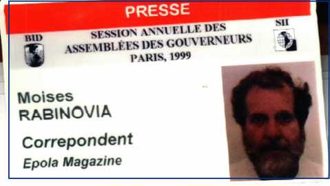 Esta vale  pela graça: virei "Rabinovia", e a revista para a qual trabalhava, Epola Magazine.