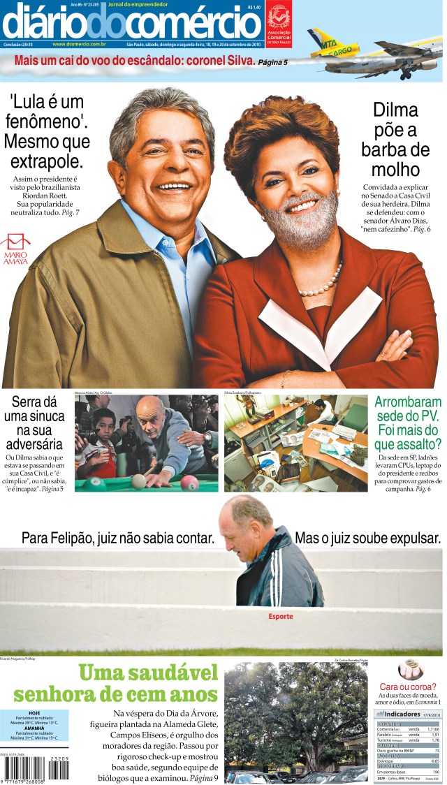 A barba de Lula na Dilma foi feita por Mario Amaya -editor, fotógrafo, artista, ciclista e, mais que tudo, amigo.